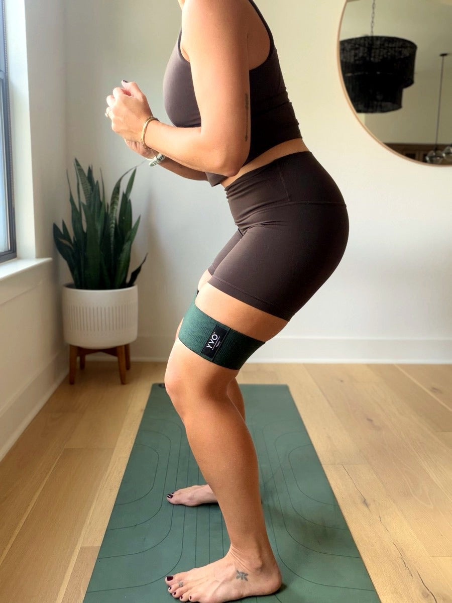 YVO Resistance Band squat side view